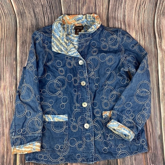 Multiples Jean Jacket- Size Small - Picture 2 of 8
